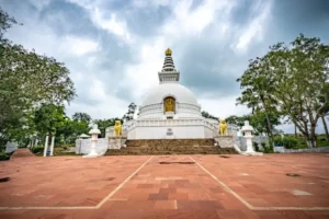 Vishwa Shanti Stupa front view